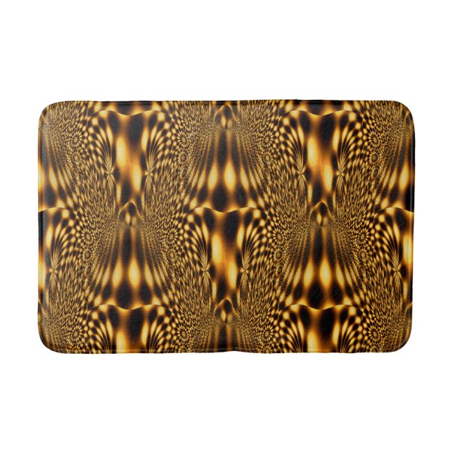 Alfombrilla De Baño Flores doradas...... (Anverso)