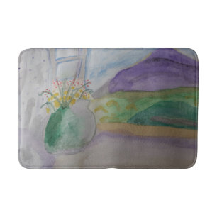 Alfombrilla De Baño Flores En El Viento