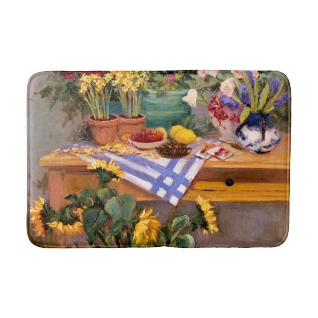 Alfombrilla De Baño Flores frescas I (Anverso)