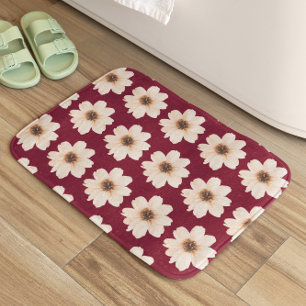 Alfombrilla De Baño Flores grandes modernas