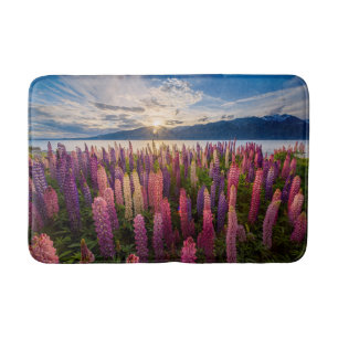 Alfombrilla De Baño Flores Lupines New Zealand