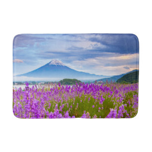Alfombrilla De Baño Flores   Monte Fugi Japón