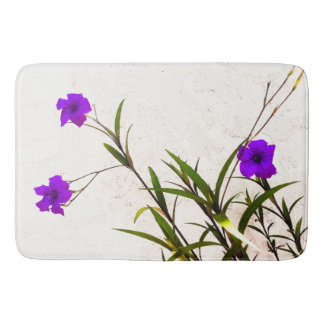 Alfombrilla De Baño Flores moradas en la brisa