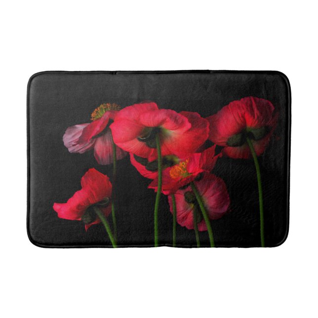 Alfombrilla De Baño Flores | Paquetes rojos (Anverso)