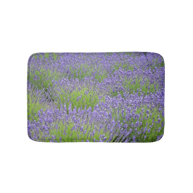 Alfombrilla De Baño Flores púrpuras de la lavanda (Anverso)