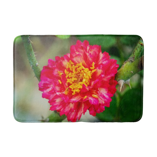Alfombrilla De Baño Flores rojas rojas (Anverso)