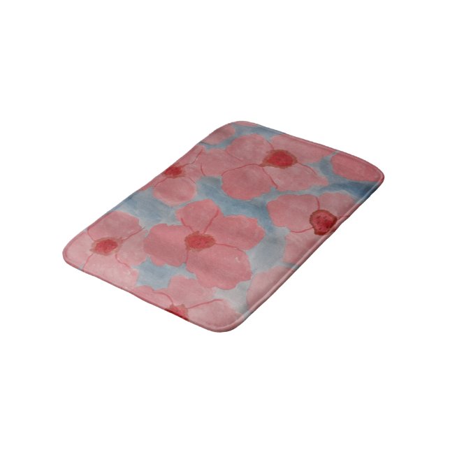 Alfombrilla De Baño Flores rosadas de caramelo (Angular)