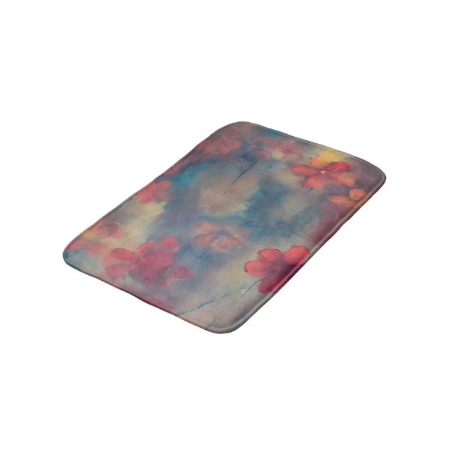 Alfombrilla De Baño Flores rosadas silenciadas (Angular)
