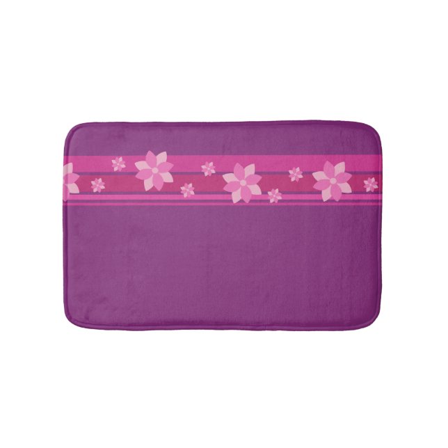 Alfombrilla De Baño Flores rosas (Anverso)