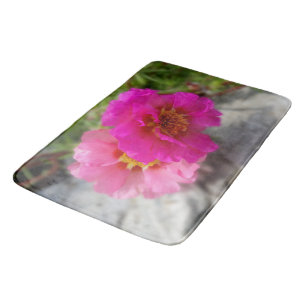 Alfombrilla De Baño Flores rosas al sol