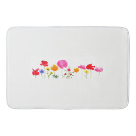 Alfombrilla De Baño flores salvajes del prado