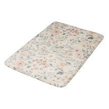 Flores silvestres Bath Mat