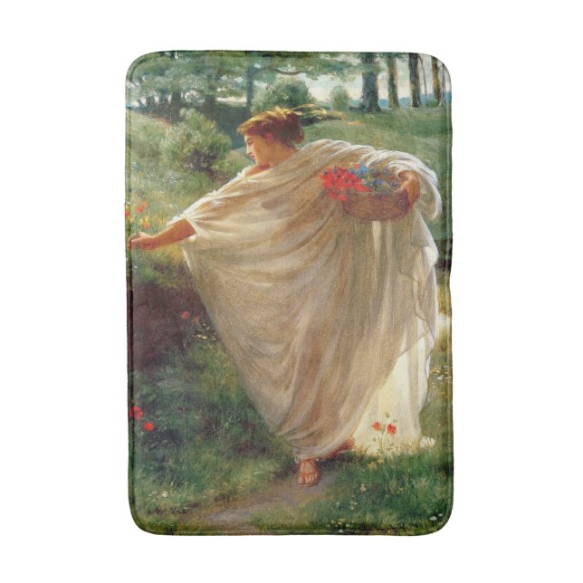 Alfombrilla De Baño Flores silvestres (por Edward Poynter) (Frente vertical)