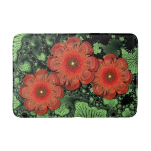 Alfombrilla De Baño Flores Y Féretros Mat