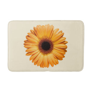 Alfombrilla De Baño Flowers   Orange Gerbera
