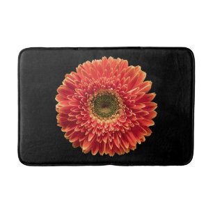 Alfombrilla De Baño Flowers   Orange Gerbera Daisy