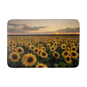 Alfombrilla De Baño Flowers Sunflower Field