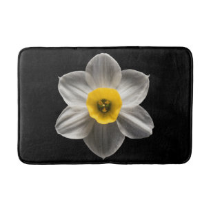 Alfombrilla De Baño Flowers   White Daffodil Flower