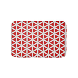 Alfombrilla De Baño Flujo de señal – Diseño moderno rojo y blanco