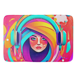 Alfombrilla De Baño Flujo vibrante de música