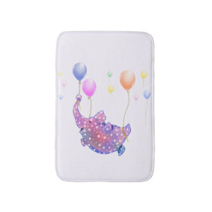 Alfombrilla De Baño Flying Elephant Funny Bath Mat
