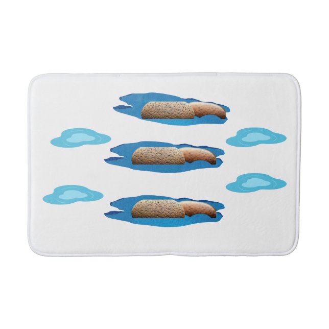 Alfombrilla De Baño Focos y bathmat de piedra (Anverso)