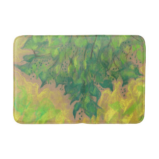 Alfombrilla De Baño Foliage verde, vegetación veraniega, naturaleza