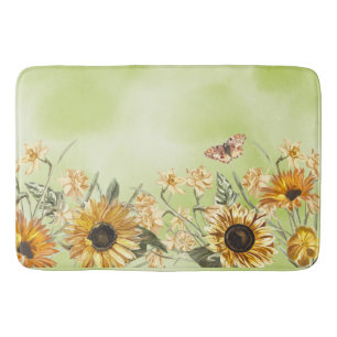 Alfombrilla De Baño Fondo de agua amarillo verde Ombre