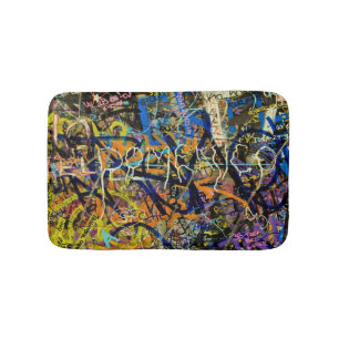 Alfombrilla De Baño Fondo de la pintada