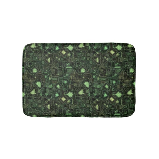 Alfombrilla De Baño Fondo del circuito de ordenador (Anverso)