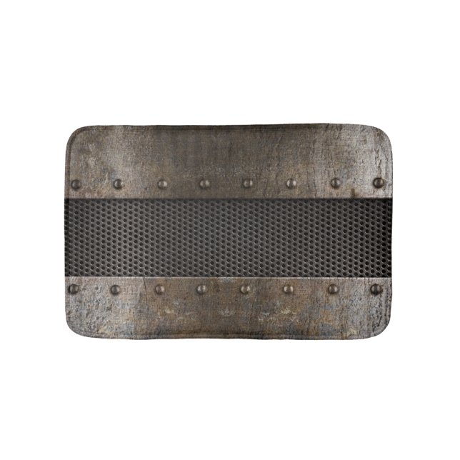 Alfombrilla De Baño Fondo del metal del Grunge (Anverso)