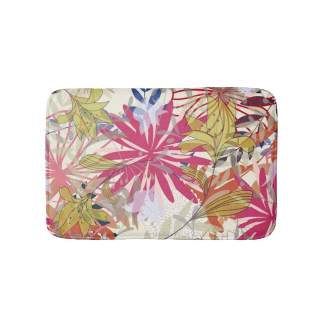 Alfombrilla De Baño Fondo floral 6 (Anverso)