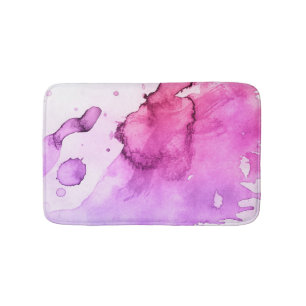 Alfombrilla De Baño Fondo pintado a mano 5 de la acuarela abstracta