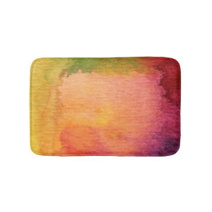 Alfombrilla De Baño Fondo pintado acuarela abstracta