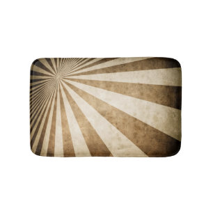 Alfombrilla De Baño Fondo retro del modelo de la raya