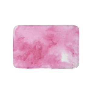 Alfombrilla De Baño fondo rosado de la acuarela para su