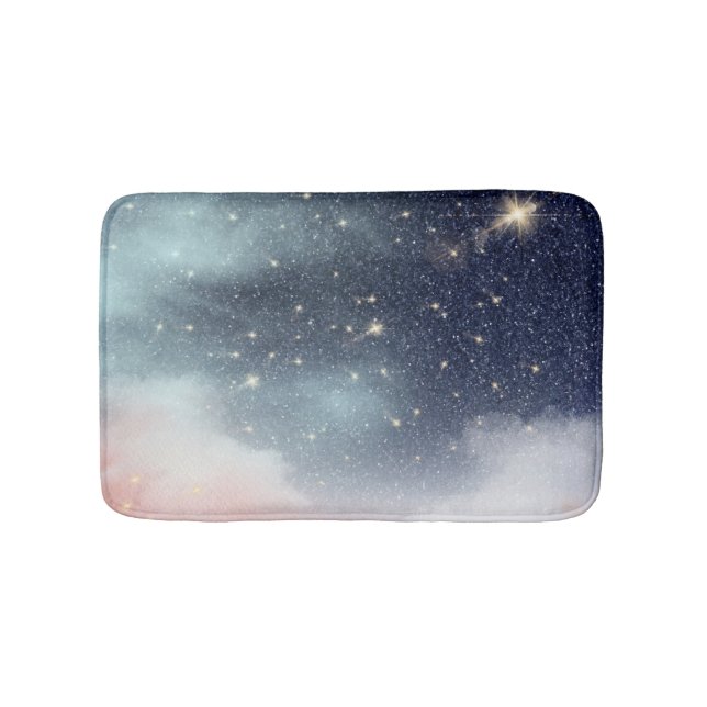 Alfombrilla De Baño Fondo Starry Sky (Anverso)