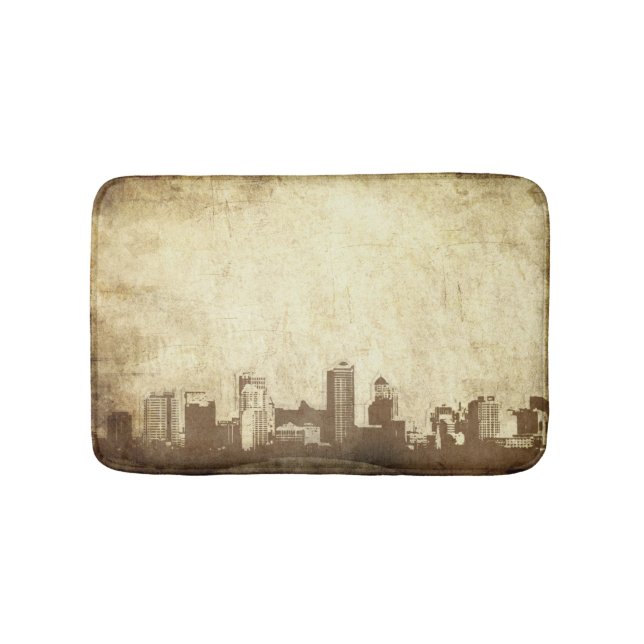 Alfombrilla De Baño Fondo sucio de la ciudad (Anverso)