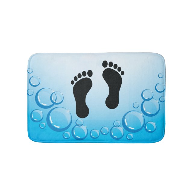 Alfombrilla De Baño Footprints Design Bath Mat (Anverso)