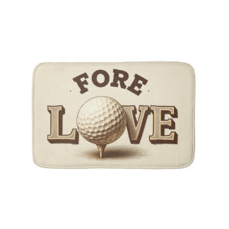 Alfombrilla De Baño Fore Love Golf Bath Mat For Golfers