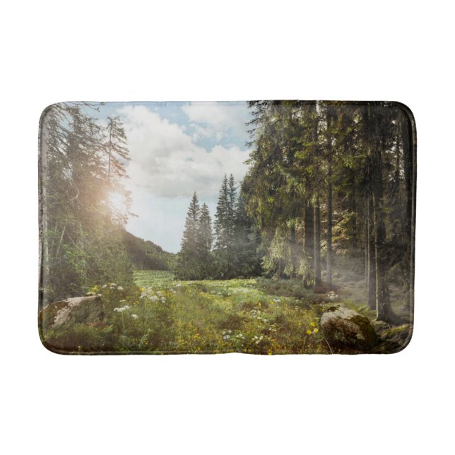 Alfombrilla De Baño Forests | Sun Peeking Thru (Anverso)