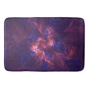 Alfombrilla De Baño Forma azul y púrpura del extracto de la estera de