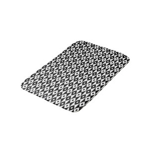 Alfombrilla De Baño Forma de diamante blanco negro retro Modelo modern