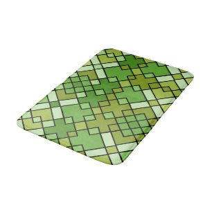 Alfombrilla De Baño forma de formas geométricas coloreadas originales