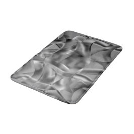 Alfombrilla De Baño Formas grises curvadas, con tonos luminosos