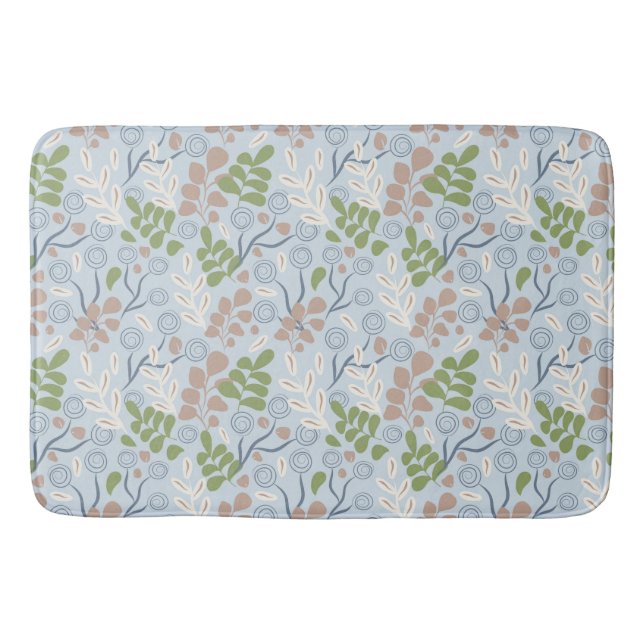 Alfombrilla De Baño Formas orgánicas botánicas (Anverso)