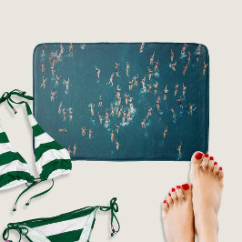 Alfombrilla De Baño Foto aérea de Guay de los nadadores