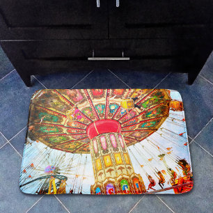 Alfombrilla De Baño Foto audaz y genial de un antiguo paseo de columpi