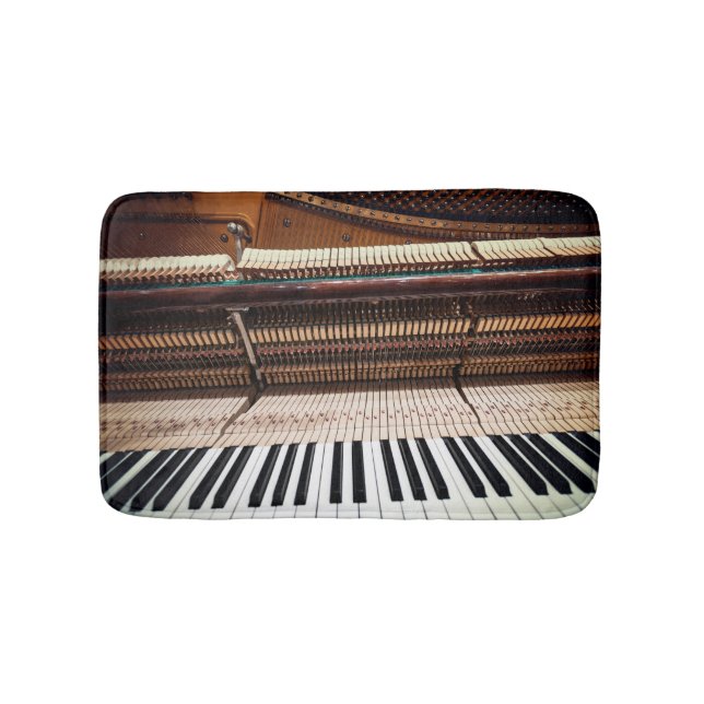 Alfombrilla De Baño Foto de piano de antiguo concierto (Anverso)