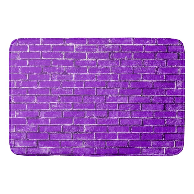 Alfombrilla De Baño Foto de Purple Bricks (Anverso)